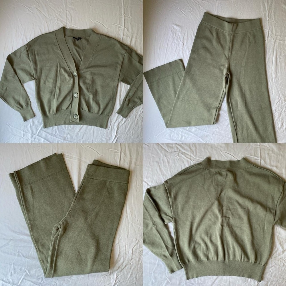 Dynamite green knit matching set